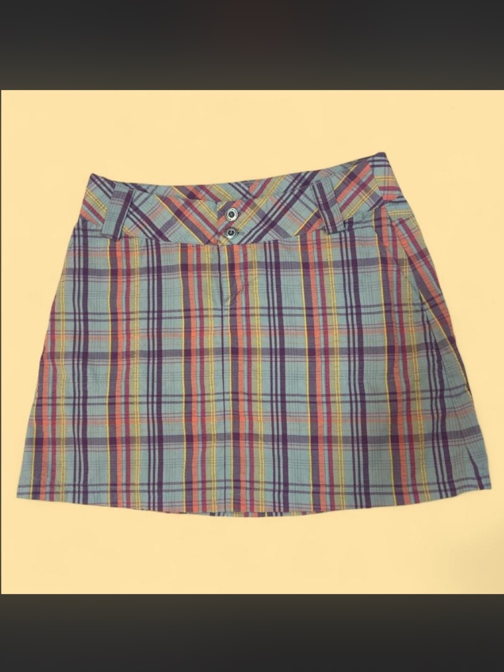 Patagonia Plaid mini skirt